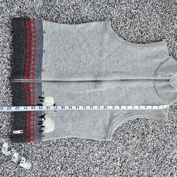 Woolrich Heather Gray Zip-Up Vest 100% Lamb's Wool - Picture 15 of 15